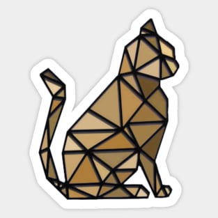 geometric cat Sticker